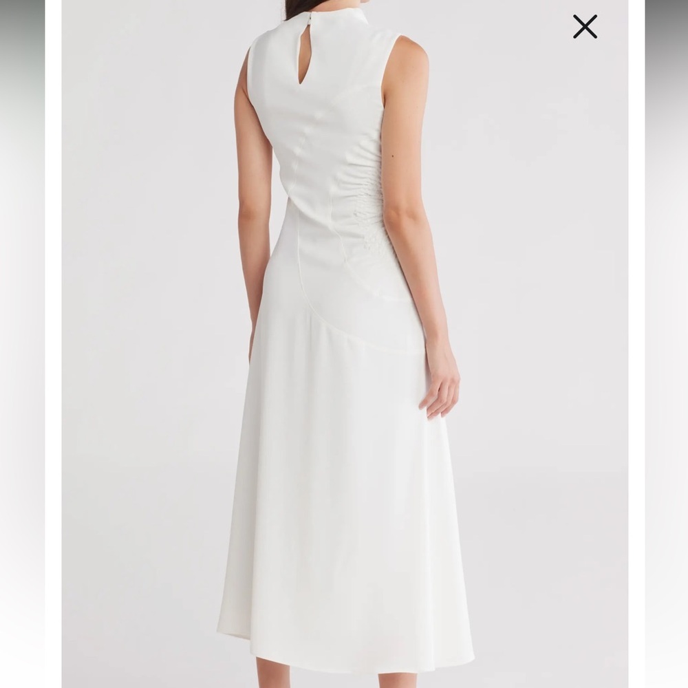 New A.L.C. Kaia Gathered Sleeveless Midi Dress. - Picture 6 of 10